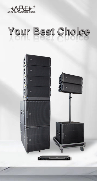 ARE Audio Line Array Set Professional Audio System Waterproof Speaker Dual 8 Inch Outdoor Speaker Line Array