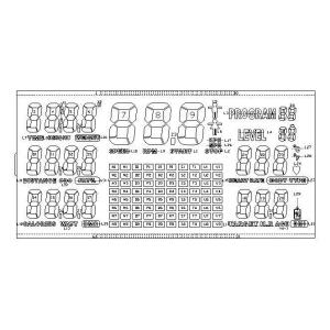 Custom High Contrast HTN LCD Display Treadmill Touch Screen With Zebra