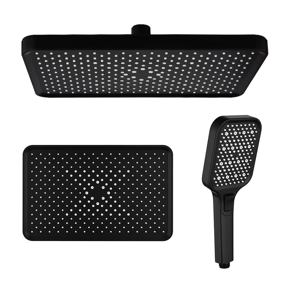 Polished High Pressure Wall Mounted Hand Held Shower Head Water Saving Efficiency