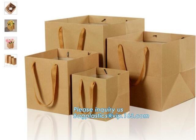 Luxury paper bags with handles Different Sizes,250gsm art paper shopping carrier bag custom printing with handle rope