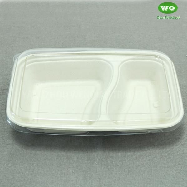 Biodegradable Unbleached Meal Box，In Stock Take Away Paper Food Container