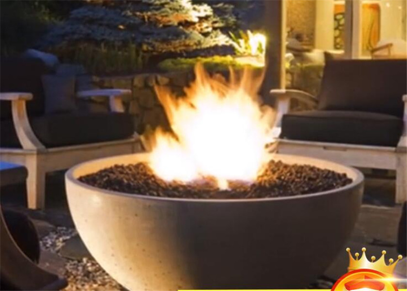 Factory price home decoration real flame LPG NPG propane outdoor gas fireplace fire pit bowls