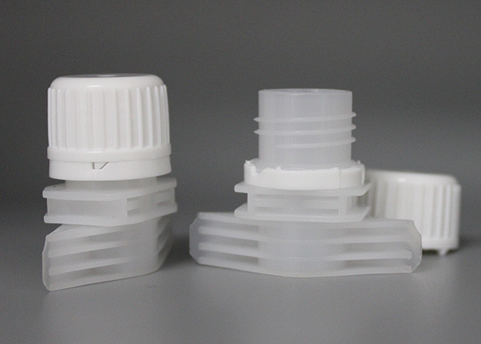 Clear Plastic Spout Suction Nozzle Caps With Double Gaps 16mm Inner Diameter