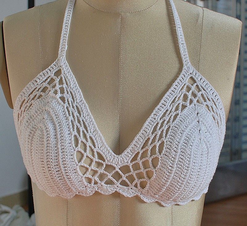 underwear underwear, Bikini swim suit, Navy Crochet Swimwear Beachwear Bikini Bikini