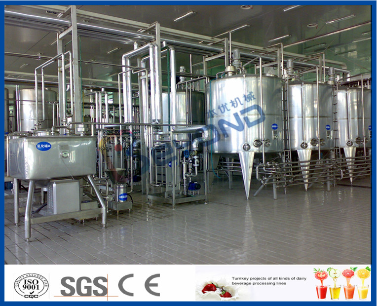2TPH - 10TPH ISO Milk Production Process Milk Powder Making Machine With SS304 / SS316 Steel