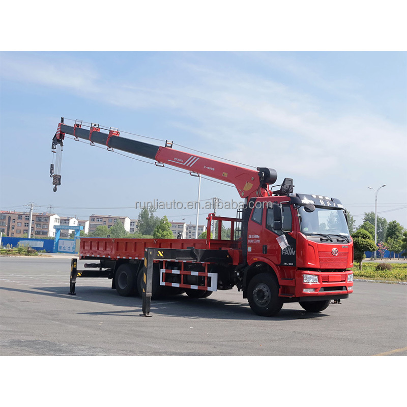 FAW 6x4 Crane Truck Mounted 12 Tons