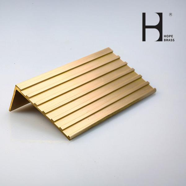 Solid Brass Extruding Profiles for Anti-slip Strip for Stairs Copper Non-slip