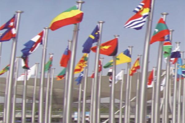 Customized Length Stainless Steel Flag Pole For Mines / Stations / High End
