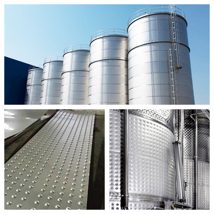 Single Embossed SS316L Laser Welded Pillow Plate For Jacketed Storage Tank