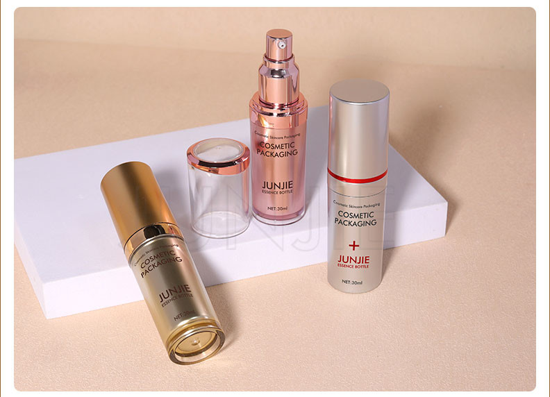Luxury 30ml Skincare Packaging Set Empty Cosmetic Acrylic Essence Oil Bottle For Skin Care Serum Plastic Bottle