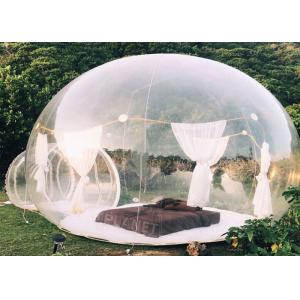 China 0.8mm clear PVC Inflatable Bubble Tent  with 2m tunnel on sale