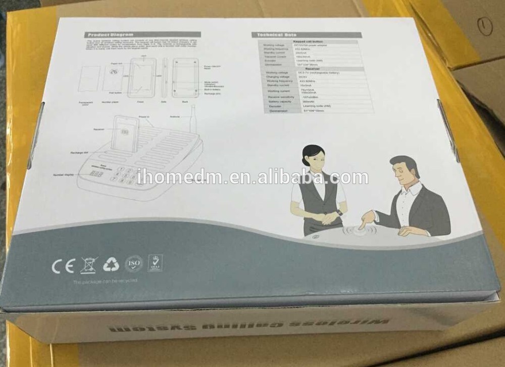 100% Brand New Restaurant Paging System guest vibration receiver