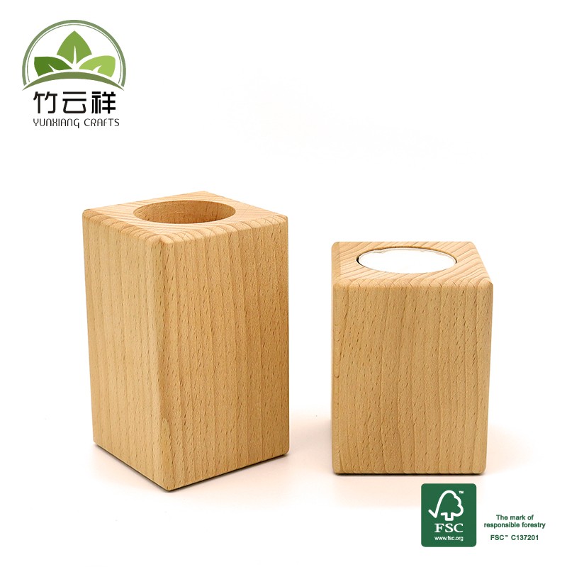 Beech wooden candle stand wooden candle holders wooden candle sticks