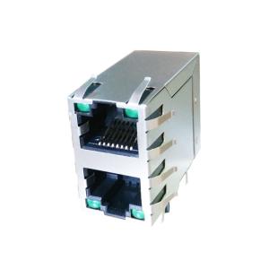  RJ45 2X1 8p8c Jack Modular Connector E5J88-A4LJB4-L Manufactures
