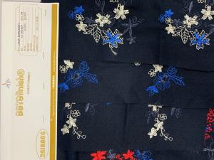  Linen embroidery fashion fabric Manufactures