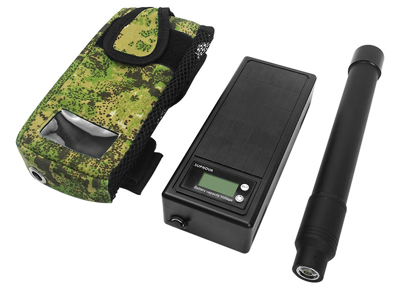 Small portable drone detection device with built-in battery