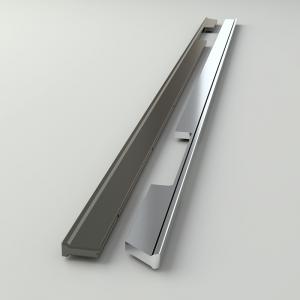  Aluminum Wardrobe Long Pull Handles Cabinet Knobs Cupboard Hardware Silver Kitchen Handles Manufactures