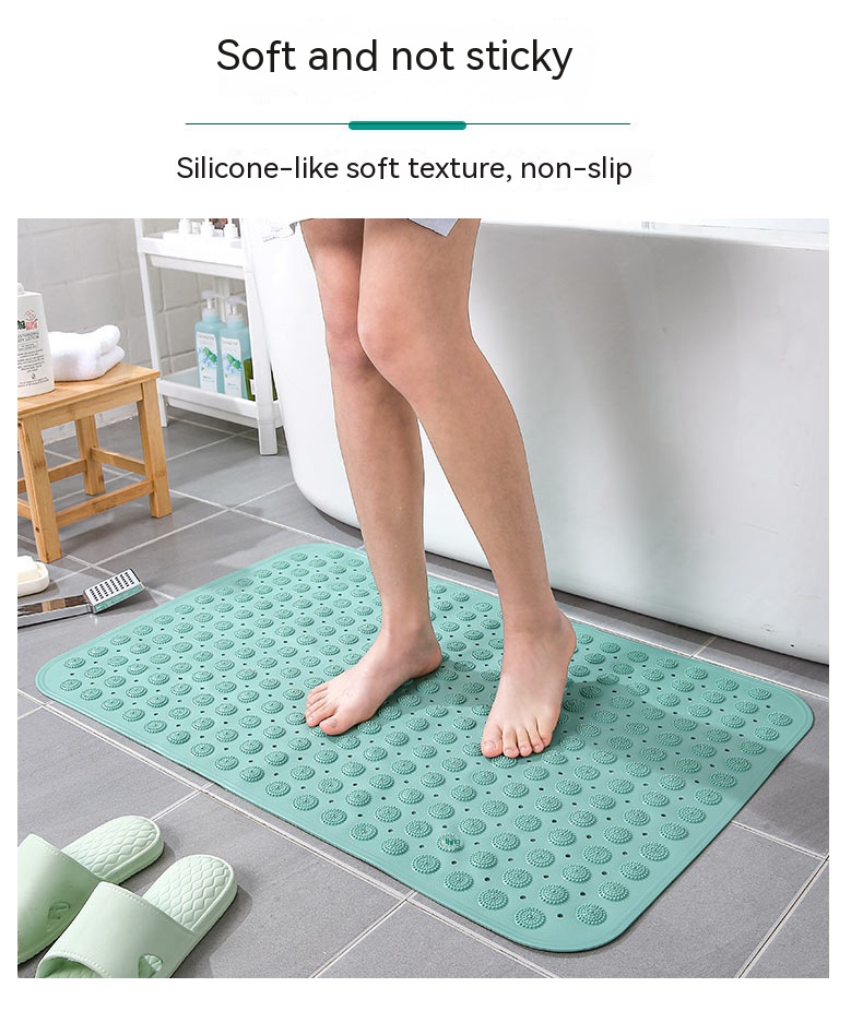 Custom Logo Embroidery Bath Mat Tub Non Slip Bathtub ShowerMat Absorbent Bathroom Mat
