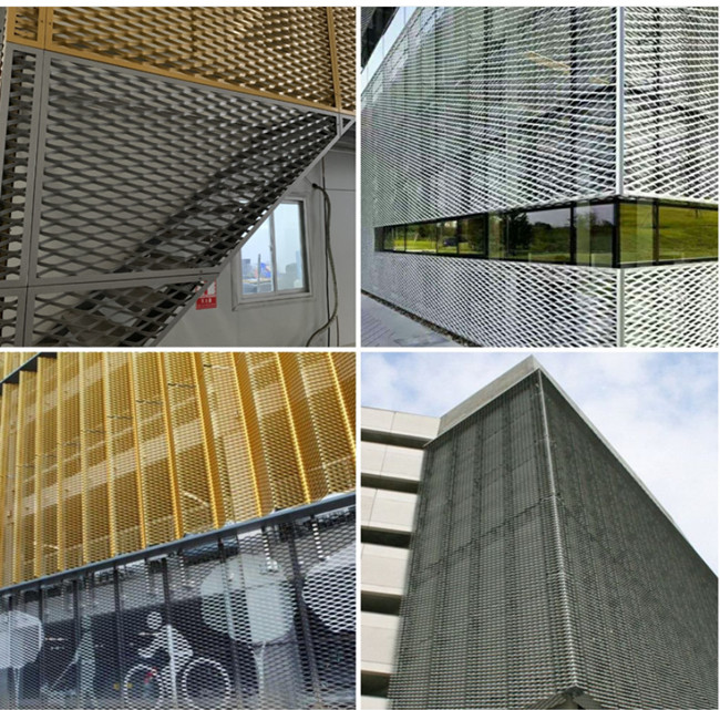 MAX 300mm Expanded Metal Wire Mesh 14mm Hexagonal Perforated Sheet Decoiling Cutting