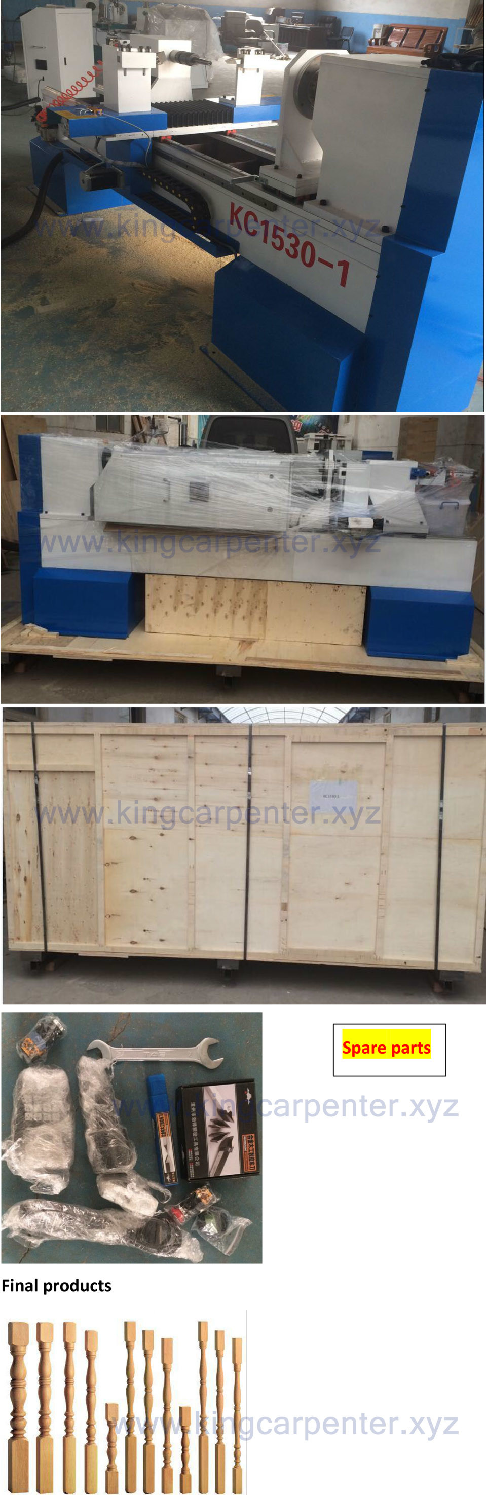 CNC wood turning lathe max. working dimeter 300mm