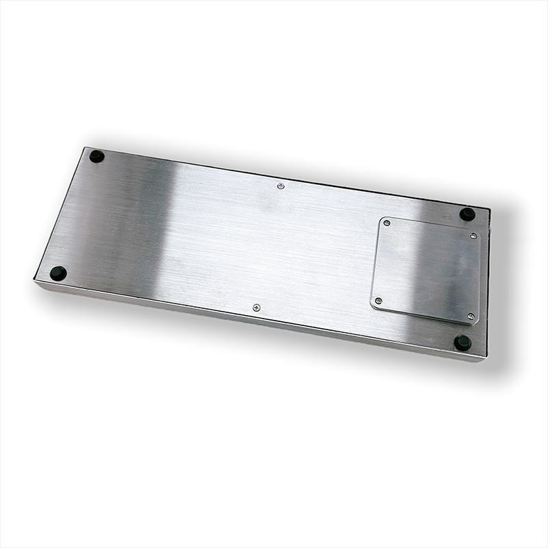 IP67 Desktop Stainless Steel Keyboard Waterproof Industrial Wireless Keyboard 2.4G desktop design