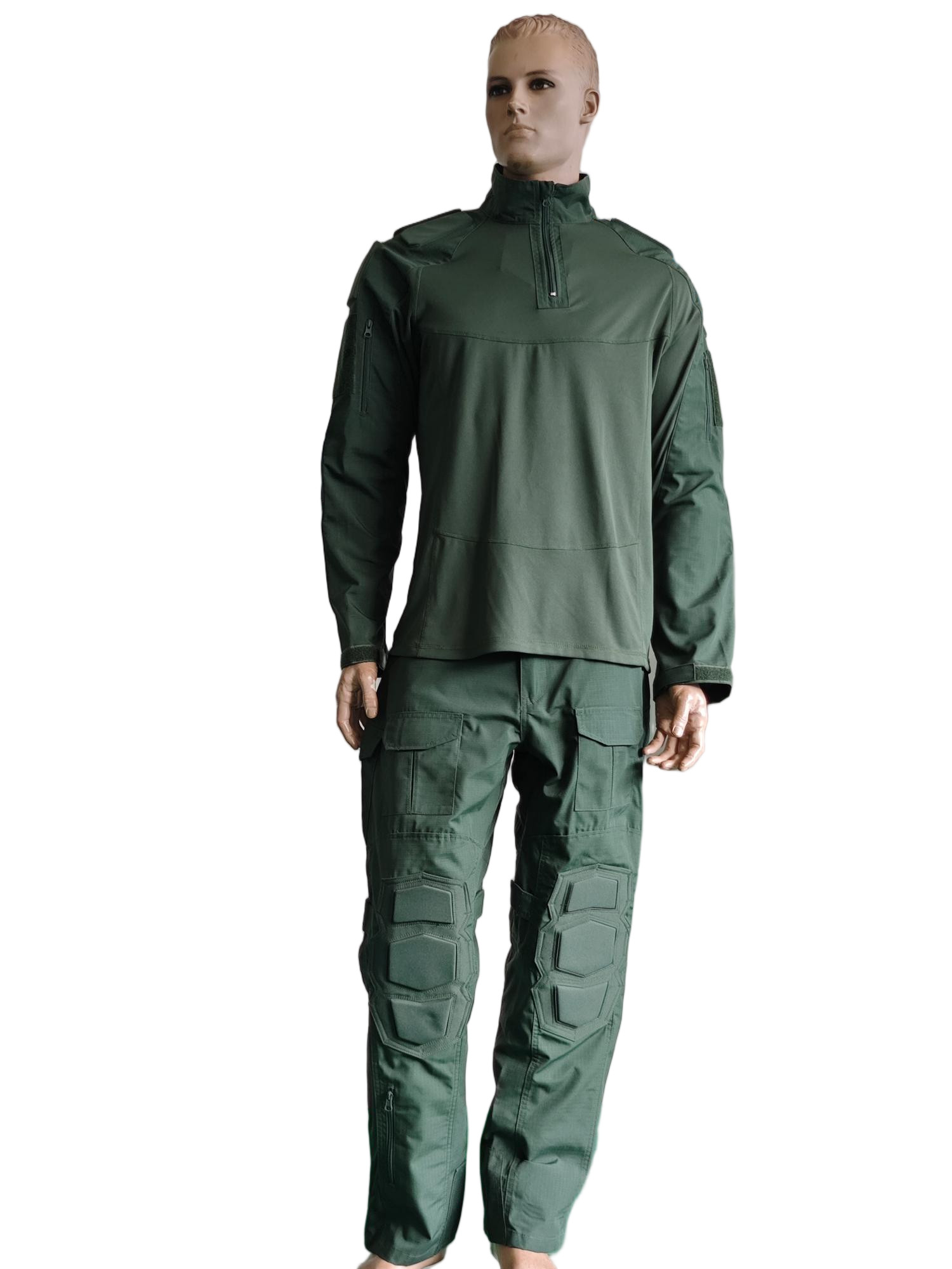 Green Frog Style Multi Purpose Tactical Training Uniform Set Long Sleeve Tactical Uniform for Men