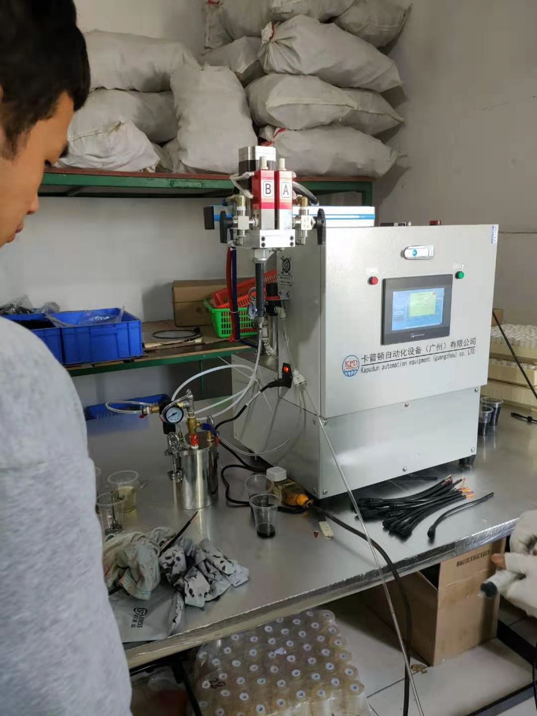 2K Mixing Potting Desktop 2 Part Meter and Mix Dispensing System