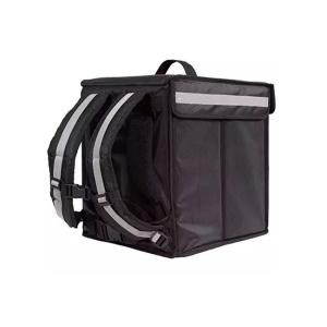 Polyester Pizza Insulated Lunch Bag Reusable With Reflective Stripe