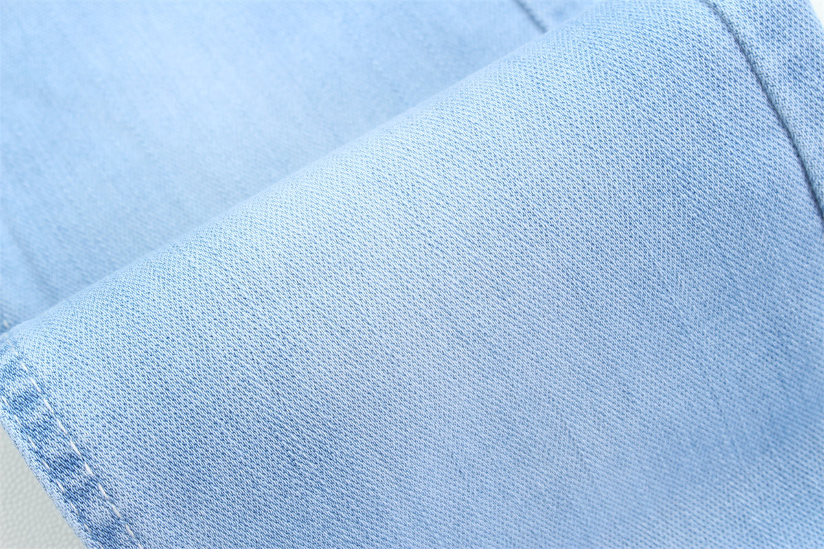 10 Once Dobby Cotton Polyester Spandex Stretcy Jacquard Denim Fabric For Jeans