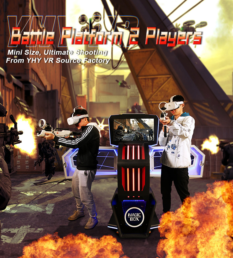 Multiplayer Ride VR Shooting Simulator 360 Degree For Battle Game