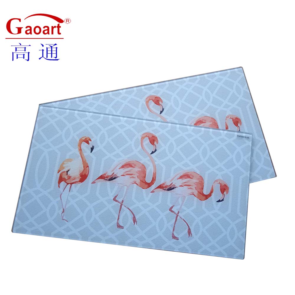 Sublimation White Tempered Glass Cutting Board for Smooth Vegetable Chopping in Kitchen