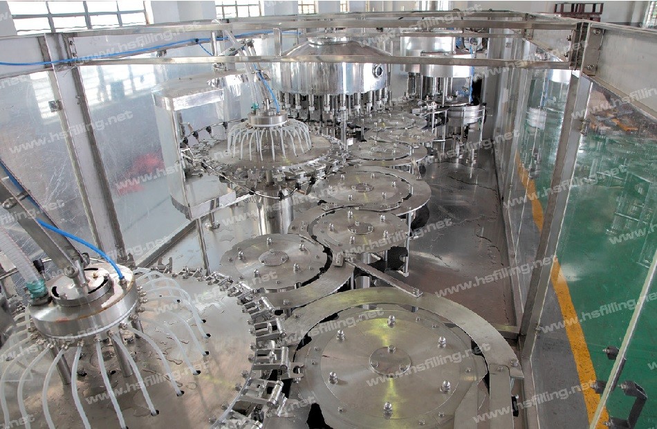 Double Rinsing 4 In 1 Beverage Filling Machine SS316 Bottle Washing