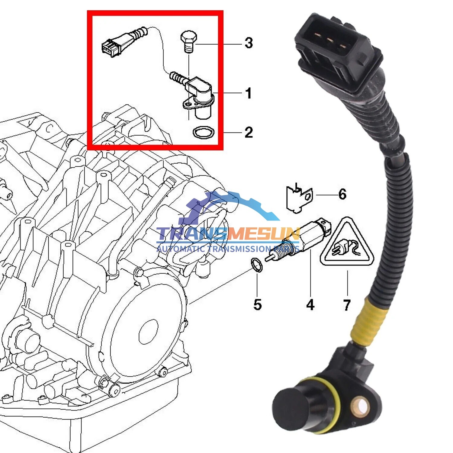 brand new GACVT16Z transmission speed sensor 24357518732 HBA0-21-551M1 for 2003-2008 Mini HAIMA Cooper R50 R52 1.6L