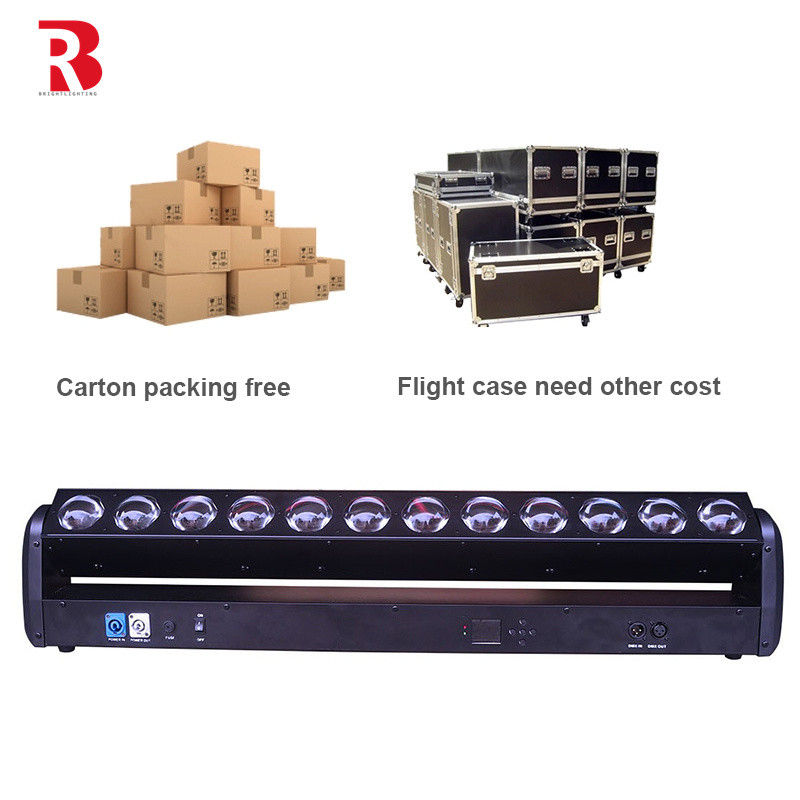 12pcs 30W RGBW 4in1 LED Beam 3 Degree Light Bar Stage Lighting For Theater Studio