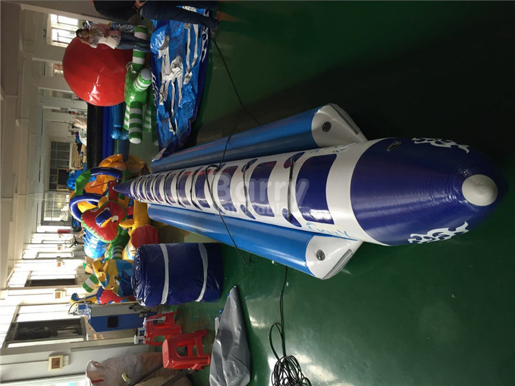 2 ~ 10 People Air Welded Inflatable Water Toys Banana Boat Tube Flame Resistance