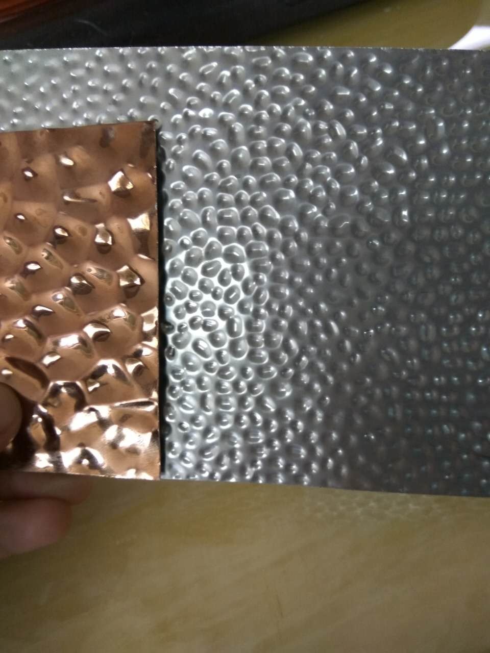 304 Hammered Sheet Stainless Steel bronze gold color or brass hammered bright stainless steel