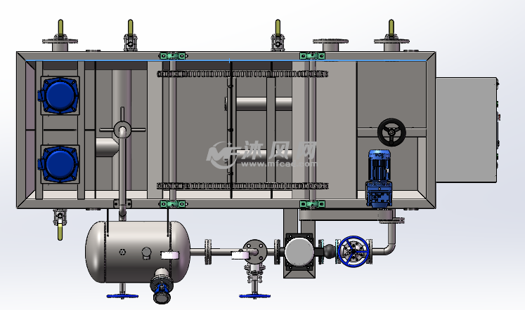 Sliver/Blue/Green Dissolved Air Flotation Machine for Industrial Wastewater Treatment
