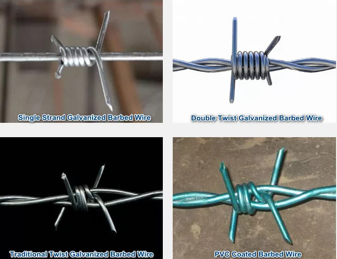 Double Twist 14 Gauge Galvanized Steel Barbed Wire For Private Buildings