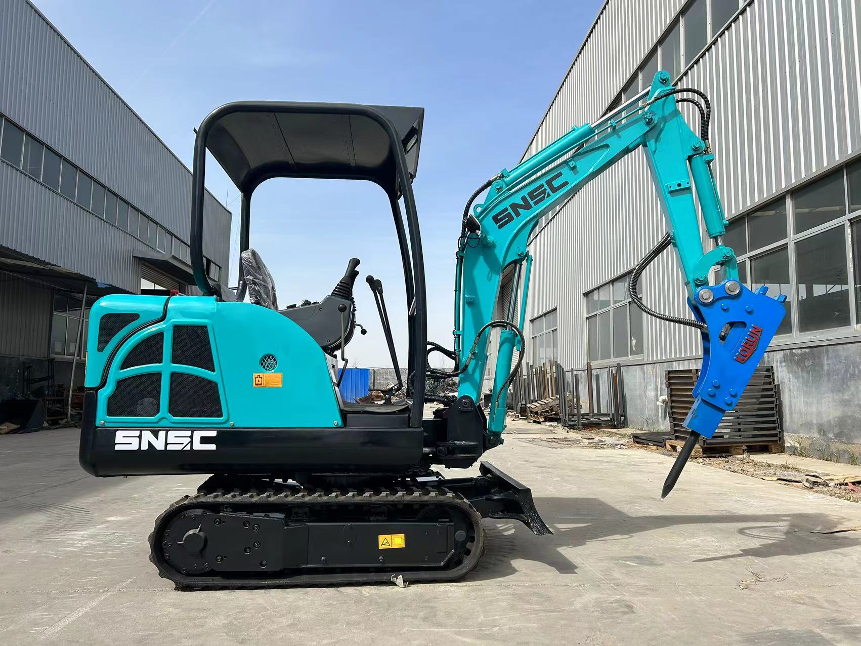 1.7ton Operating Weight Hydraulic Diesel Mini Crawler Excavator with Eaton Hydraulic Valve