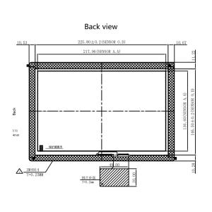 POS G+G 10.1 Inch Projected Capacitive Touch Panel With USB interface , Lcd