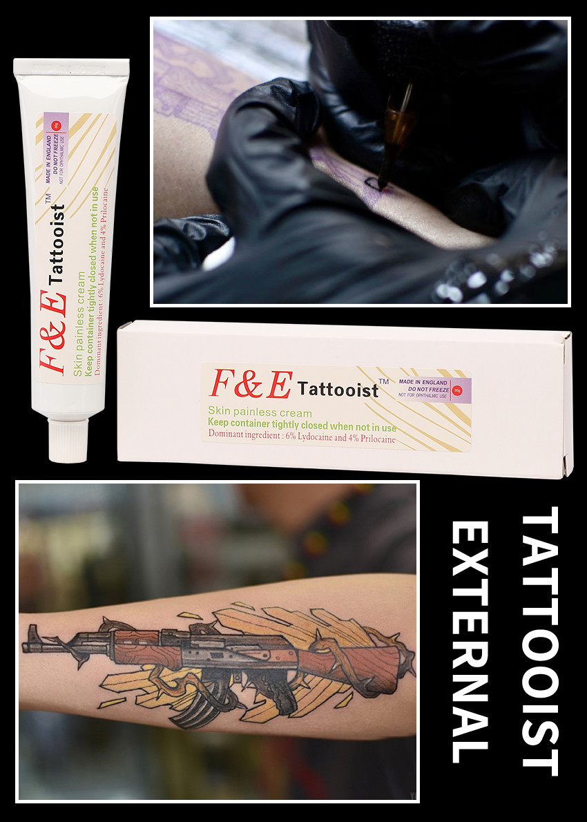 Original Highly Effective 30g F&E Tattooist Numb Cream Topical Anesthetic Cream Tattoo Supply