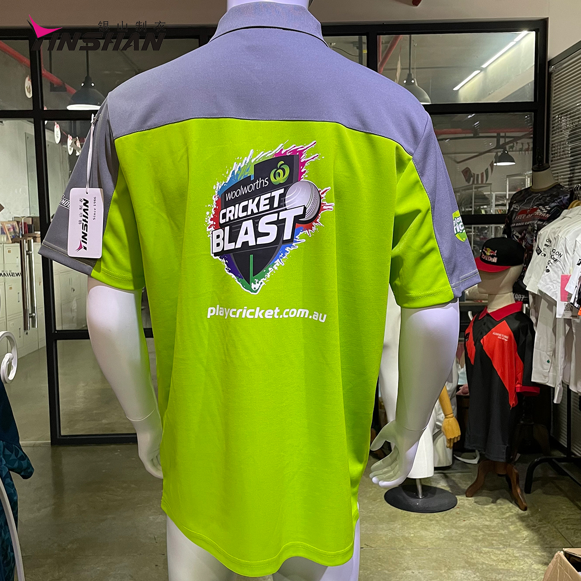 Customs Logo Polyester Unisex Team Race Sportswear Cricket Uniforms Jersey Polo Shirt