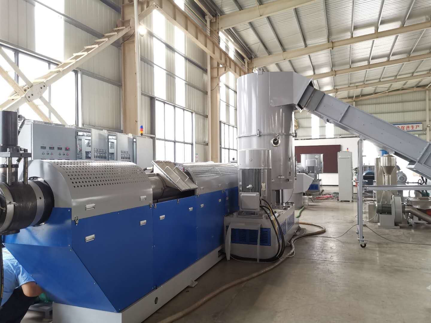 Three Machine Integrated 500KG H PA66 Pelletizing Machine