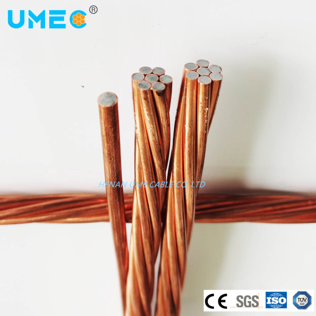 Bare Electric Conductor 30% Conductivity Copper Clad Steel Wire CCS