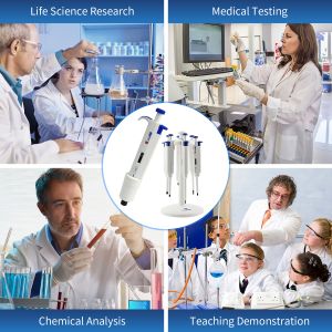 1-10ML Manual Adjustable Pipette Laboratory Micropipette Single Channel Pipettor