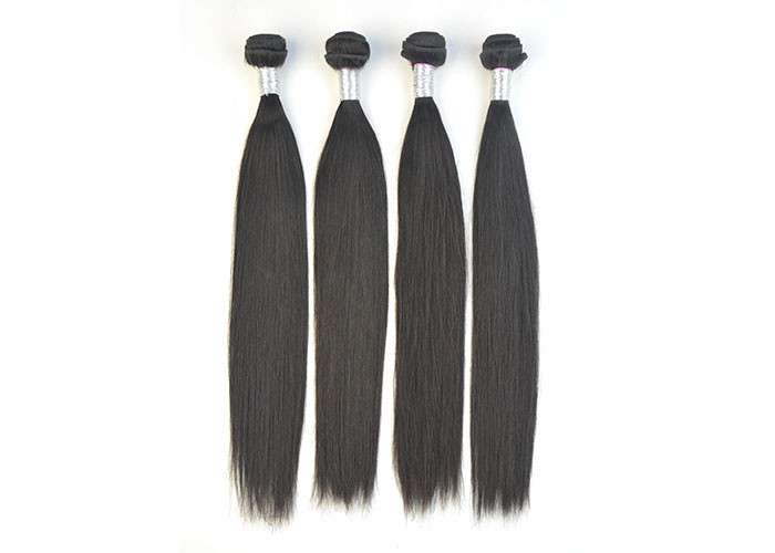Grade 6A 100 Virgin Peruvian Hair Extensions With Double Weft , Silk Straight Hair