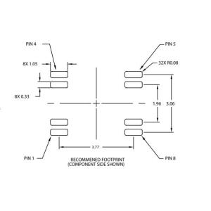 TC2500P 2.5G BASE-T POE+ 30W SMT Lan Transformer Modules SINGLE Port 8Pin