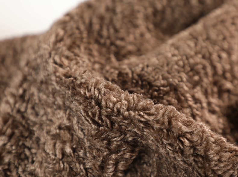 Solid Color Faux Sherpa Fleece Fabric Teddy Bear 300gsm Outdoor Coat Warm