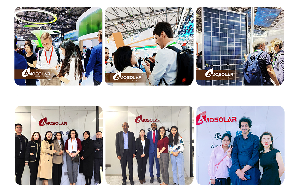 Amosolar Fashion 182mm 144cellss 565w 570w 575w 580w 585w 590w PV Panel Ready To Ship