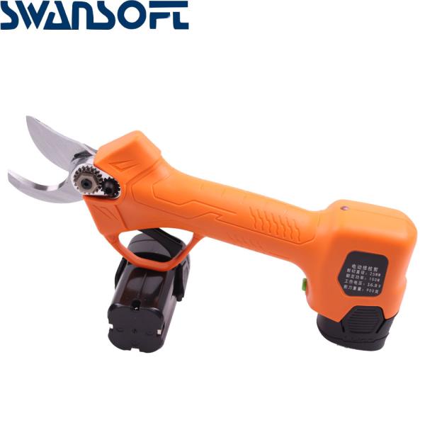 Swansoft 2.5CM Battery Orchard Pruner 16. 8V Cordless Strong Steel Blade Garden